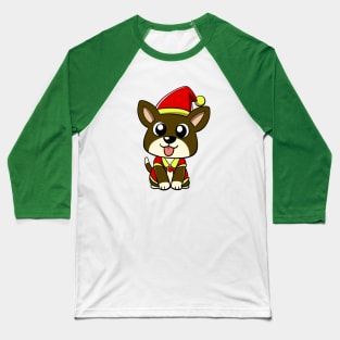 Dog Elf Baseball T-Shirt